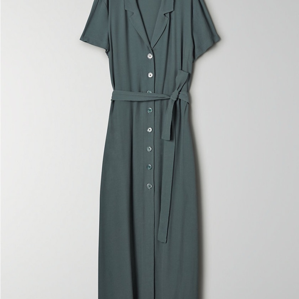 NWT ARITZIA Wilfred women’s XS shirt dress in Shadow Blue
